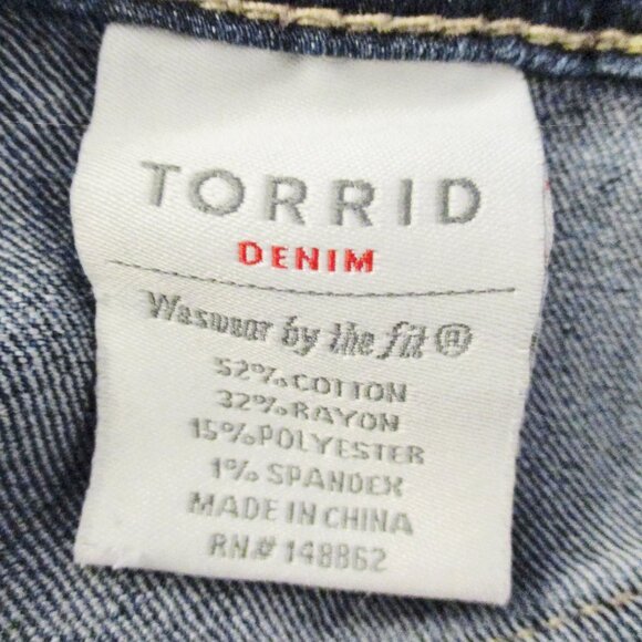 Torrid Women's Jegging Jeans, Dark Blue, Stretch, Size 20R - Picture 11 of 13